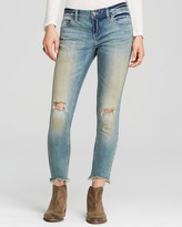 Thumbnail for your product : Free People Jeans - Mid Rise Destroyed Skinny in Sitka Wash