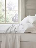 Fable single fitted sheet white