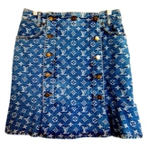 Thumbnail for your product : Louis Vuitton Monogram Denim Skirt