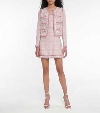 Giambattista Valli Wool and cotton-blend tweed minidress