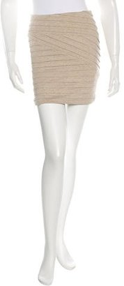 Torn By Ronny Kobo Ruched MIni Skirt