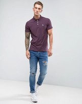 Thumbnail for your product : Abercrombie & Fitch Polo Muscle Slim Fit Stretch Pique In Plum