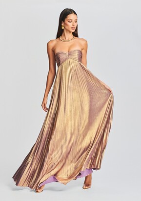 Retrofête Holland Crystal Dress Gold / M