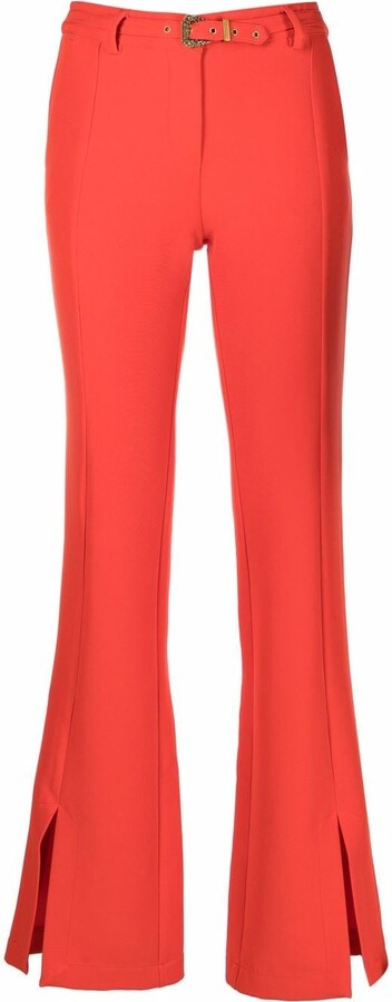 Women's Red Flare Jeans
