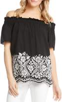 Thumbnail for your product : Karen Kane Floral Embroidered Off-the-Shoulder Top