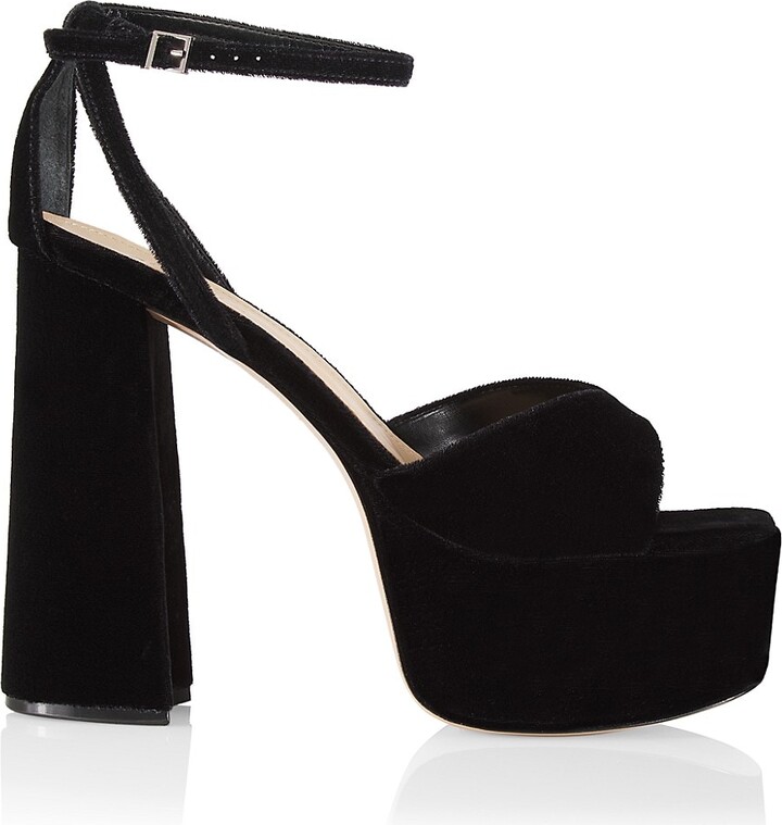 Velvet Platform Heels | Shop The Largest Collection | ShopStyle