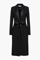 Thumbnail for your product : Victoria Beckham Satin-trimmed Crepe Coat
