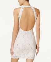Thumbnail for your product : Jump Juniors' Open-Back Sequin Lace Bodycon Dress