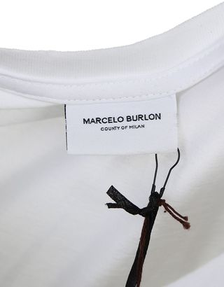 Marcelo Burlon County of Milan Govinta White Cotton Tank Top With Tiger Embroidery