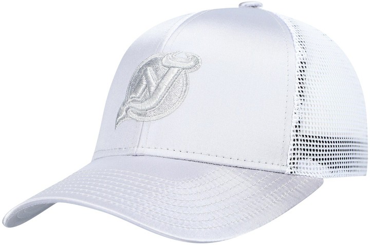 adidas Women's Silver New Jersey Devils Meshback Snapback Hat ...