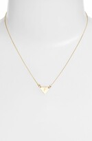 Thumbnail for your product : Nashelle 14k-Gold Fill Initial Triangle Necklace