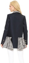 Thumbnail for your product : Suno Pleated Hem Trench Coat