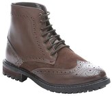 Thumbnail for your product : Ben Sherman dark brown leather 'Sarge' lace-up wingtip ankle boots