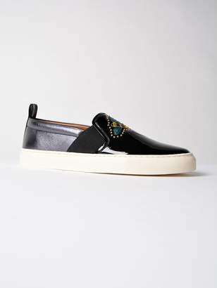 Bally Embroidered Slip-on Sneakers
