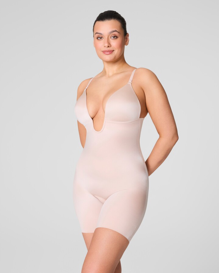 Spanx SPANXshape Suit Your Fancy Plunge Low-Back Mid-Thigh Bodysuit