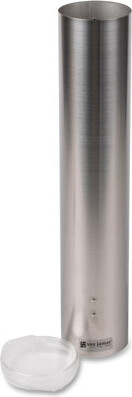San Jamar Small Pull-Type Water Cup Dispenser in Stainless Steel