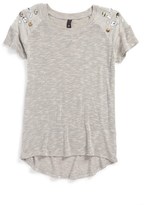 Thumbnail for your product : Jessica Simpson 'Savannah' Hacci Tee (Big Girls)