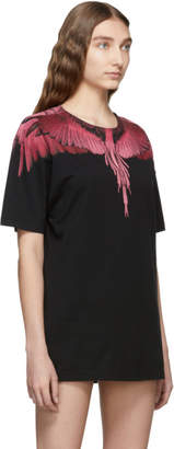 Marcelo Burlon County of Milan Black and Red Wings T-Shirt