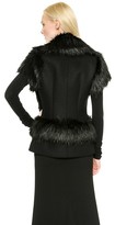 Thumbnail for your product : CNC Costume National Short Sleeve Vest with Faux Fur Trim