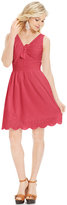 Thumbnail for your product : Jessica Simpson Sleeveless Eyelet-Lace A-Line Dress