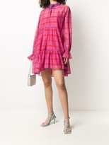Thumbnail for your product : Philosophy di Lorenzo Serafini Checked Tiered Short Dress