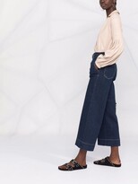 Thumbnail for your product : Pinko High-Rise Denim Culottes