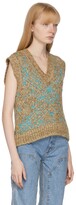 Thumbnail for your product : ANDERSSON BELL Beige & Blue Heavy Jacquard Fran Vest