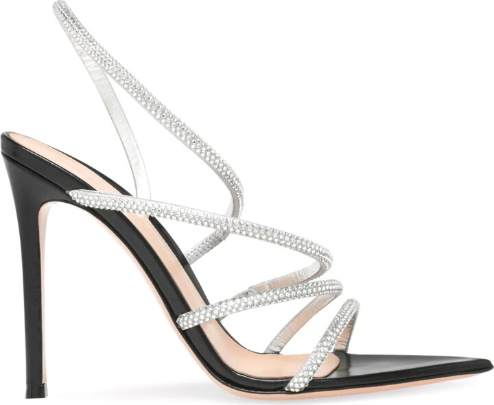Gianvito Rossi 105mm Crystal Ettie sandals
