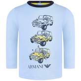 Thumbnail for your product : Armani Junior Armani JuniorBaby Boys Blue Jeep Print Top