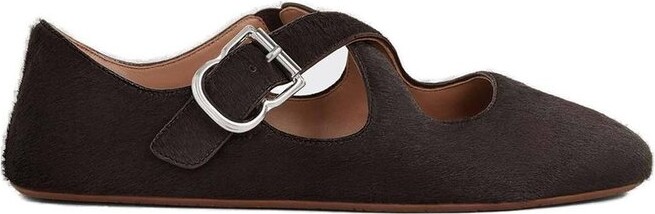 Alaia Criss Cross Ballet Flats