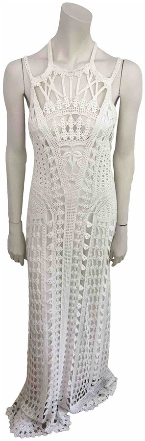 ralph lauren white cotton dress