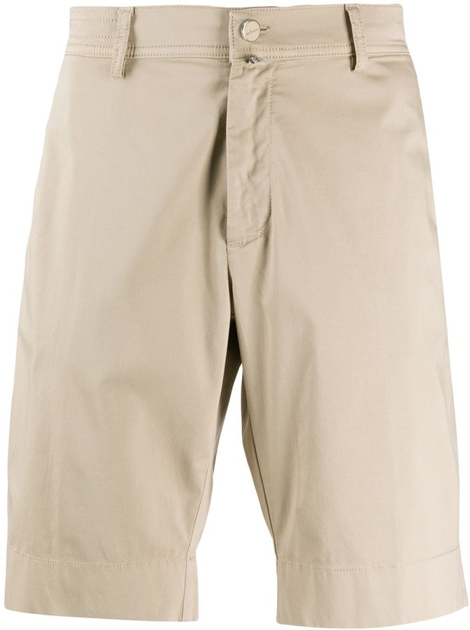 Beige Lacoste Men's Slim fit Chino Shorts 