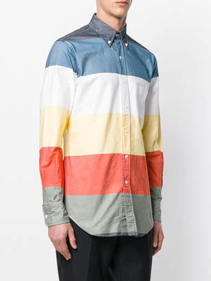 Thom Browne Classic Long sleeve shirt In Multi-Colored Stripe Oxford