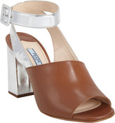 Thumbnail for your product : Prada Crisscross Ankle-strap Sandals
