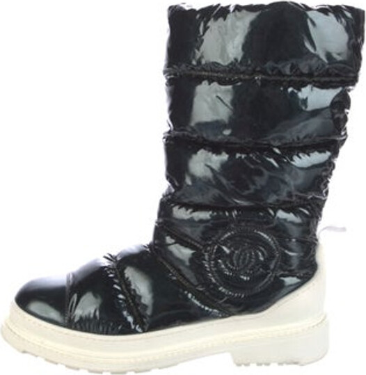 Chanel Interlocking CC Logo Snow Boots - ShopStyle
