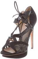 Thumbnail for your product : Nicholas Kirkwood Suede Caged Pumps Black Suede Caged Pumps