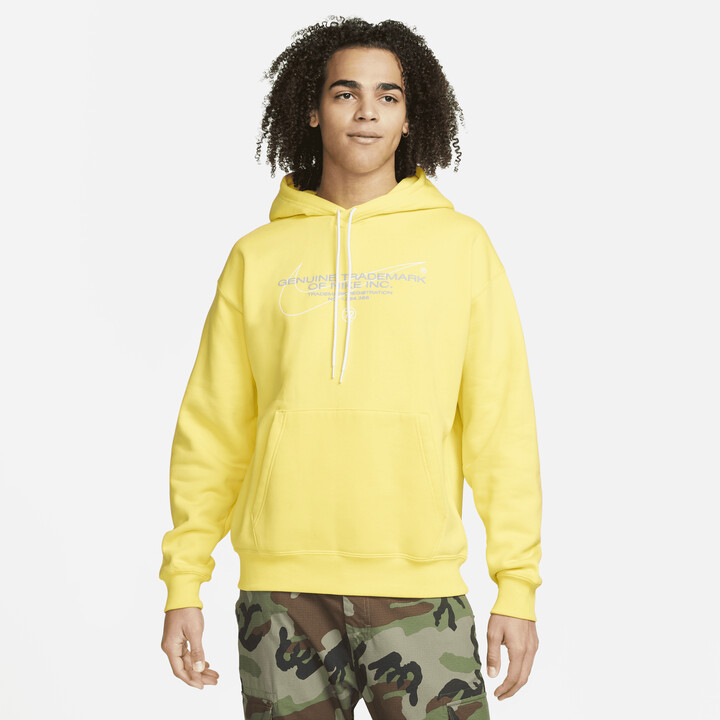 Nike Unisex SB Fleece Pullover Skate Hoodie in Yellow - ShopStyle