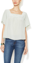 Thumbnail for your product : Tucker Silk Piped Yoke Blouse