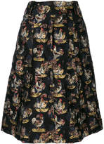 Thumbnail for your product : Carven jacquard midi skirt