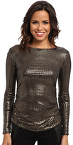 Thumbnail for your product : Nicole Miller Sequin Jersey Top