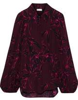 Thumbnail for your product : A.L.C. Lori Printed Silk Crepe De Chine Shirt