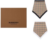 Thumbnail for your product : Burberry Children Check-Pattern Towelling Bib Set
