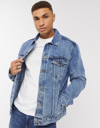 bershka denim jacket mens
