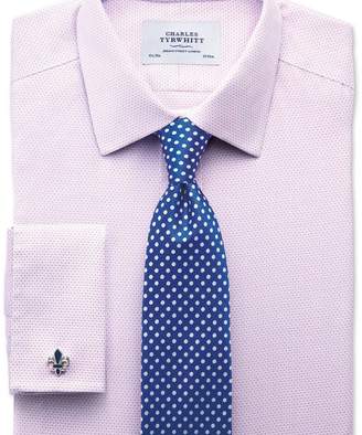 Charles Tyrwhitt Extra slim fit non-iron imperial weave lilac shirt