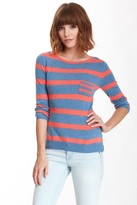 Thumbnail for your product : Autumn Cashmere 3/4 Length Sleeve Striped Cashmere Sweater
