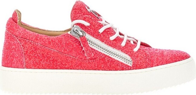 Giuseppe Zanotti Gail Glitter Lace-Up Sneakers