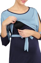 Thumbnail for your product : Savi Mom Sienna Two-Tone Maternity/Nursing Sheath Dress