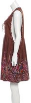 Thumbnail for your product : Anna Sui Embroidered Silk Dress