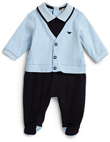 Thumbnail for your product : Armani Junior Infant's Cardigan Footie