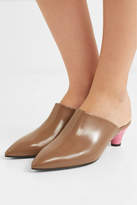 Thumbnail for your product : Marni Leather Mules - Tan